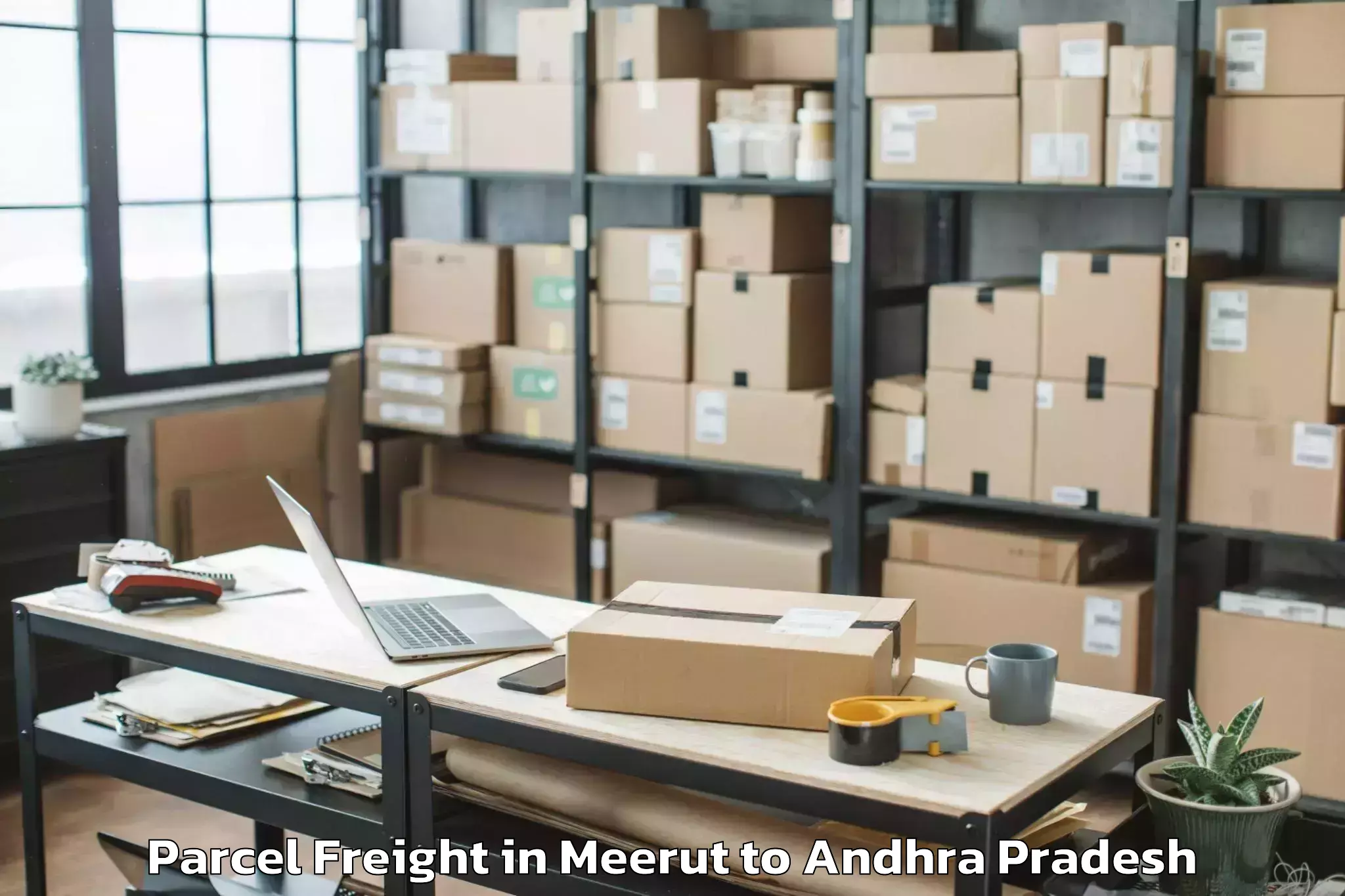 Discover Meerut to Jeelugumilli Parcel Freight